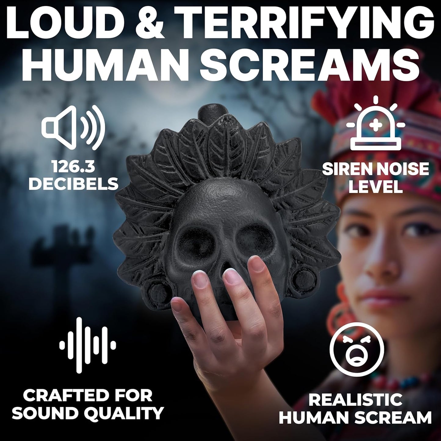 Aztec Death Whistle, Loudest Scream Whistle